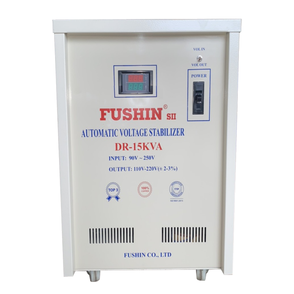 Ổn áp 1 pha 15KVA - Dải 90V~250V Fushin