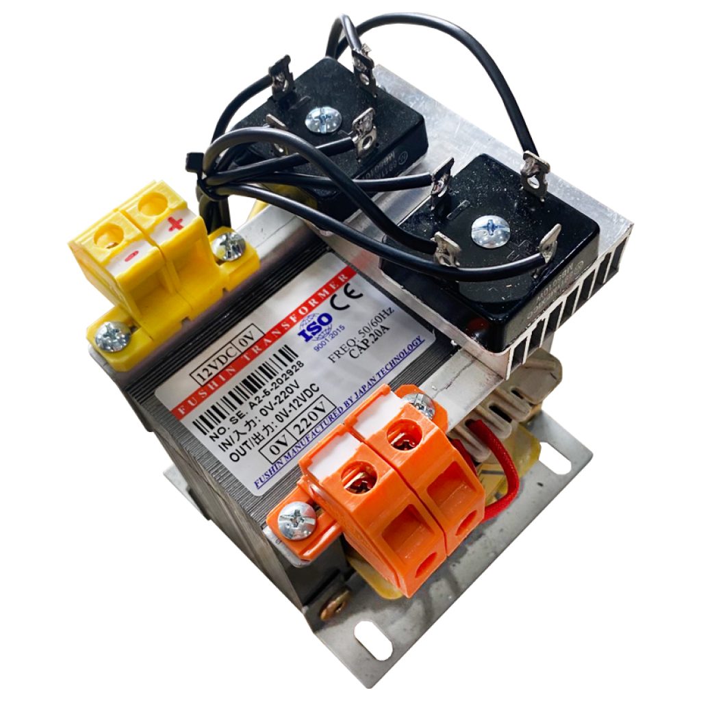 Biến áp cách ly 1 pha 220V/12VDC 20A