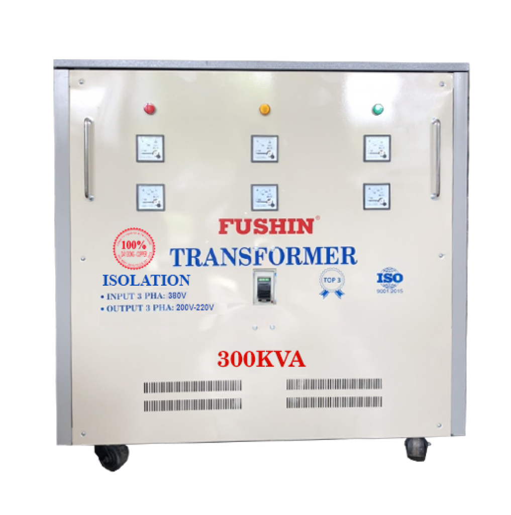 Biến áp cách ly 3pha - 300KVA (S.II) - 100% dây đồng