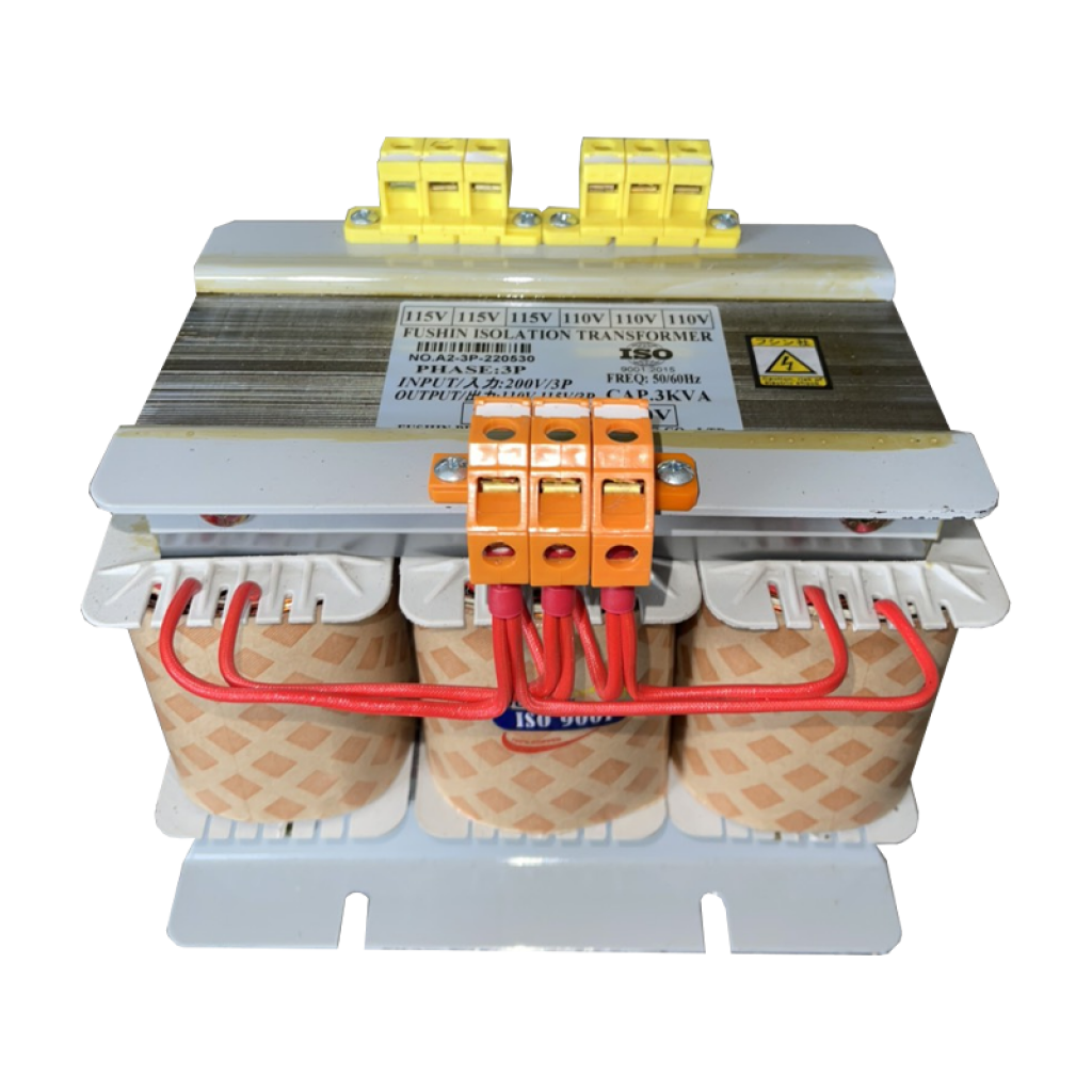 Biến áp cách ly 3 pha 200V/110V-115V 3KVA 