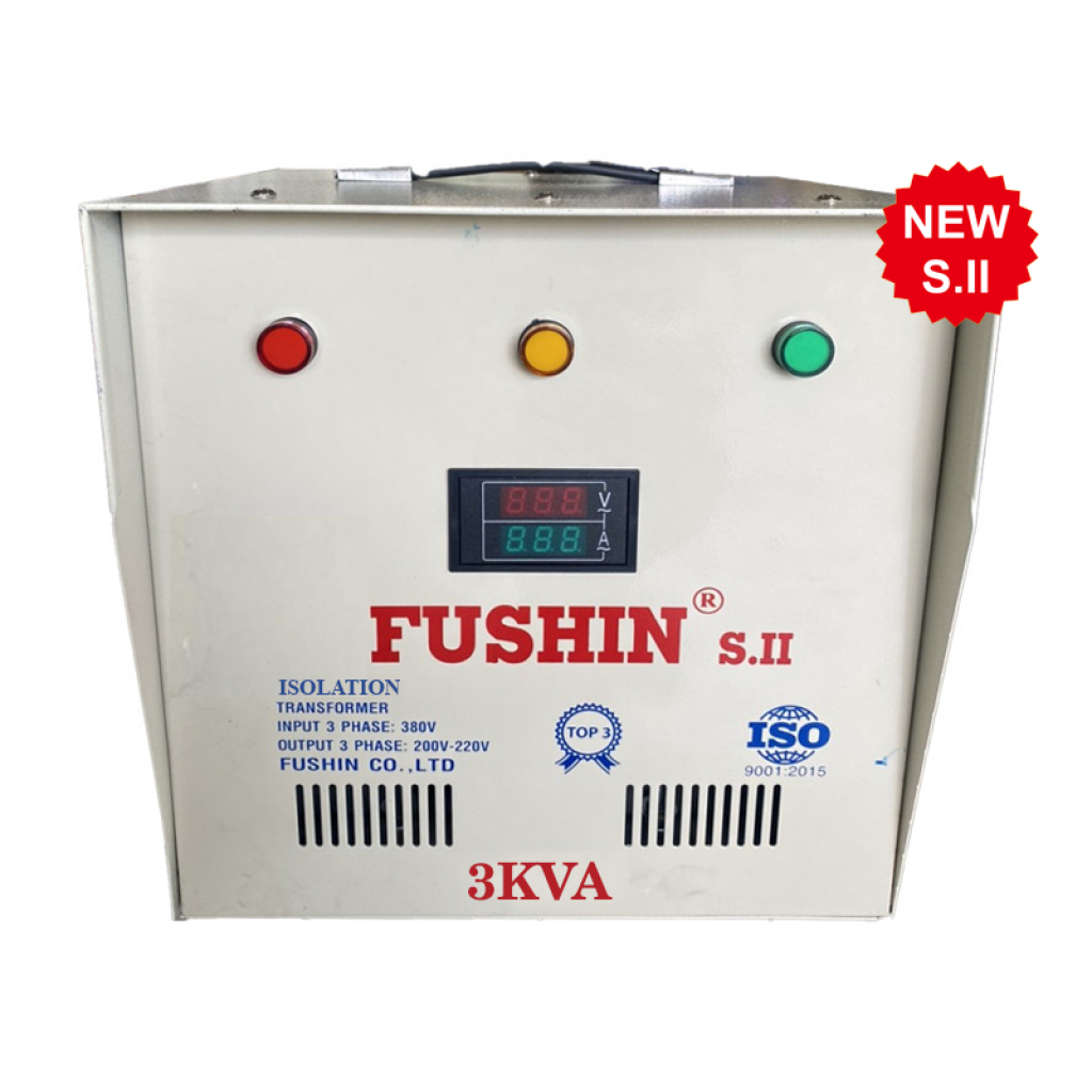 Biến áp cách ly 3pha - 3KVA (S.II) - Thông dụng