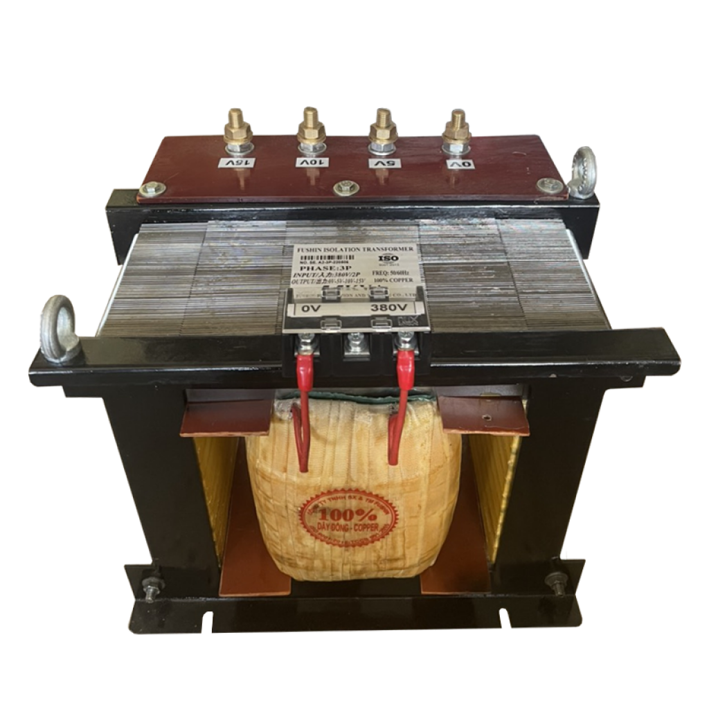 Biến áp cách ly 1 pha 380V/5V-10V-15V 5.5KVA