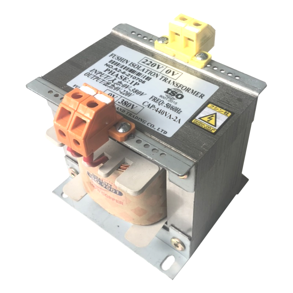 Biến áp cách ly 1 pha 380V/200V-220V 440VA (2A)