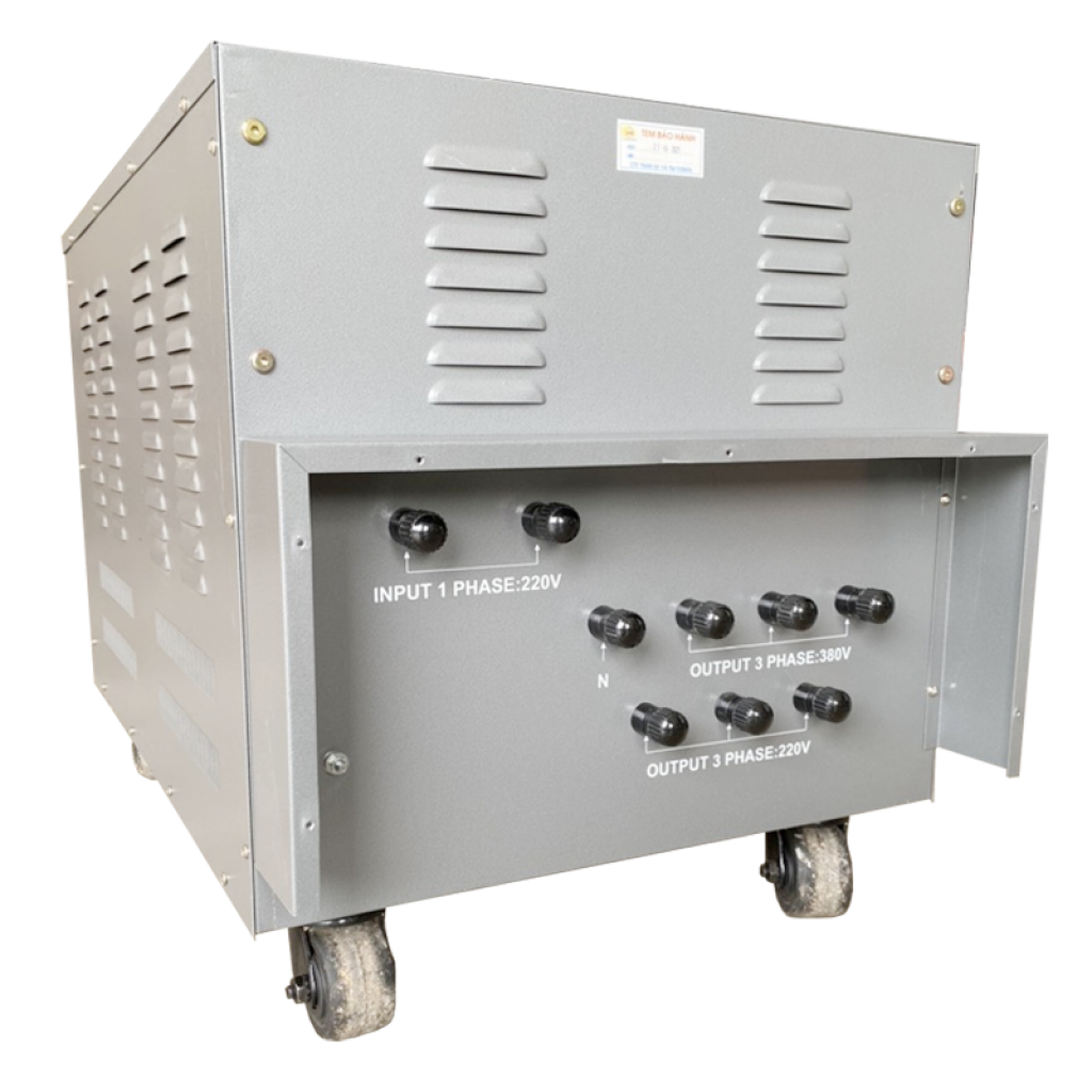 Biến áp 1 pha ra 3 pha 380V-220V 25HP Fushin