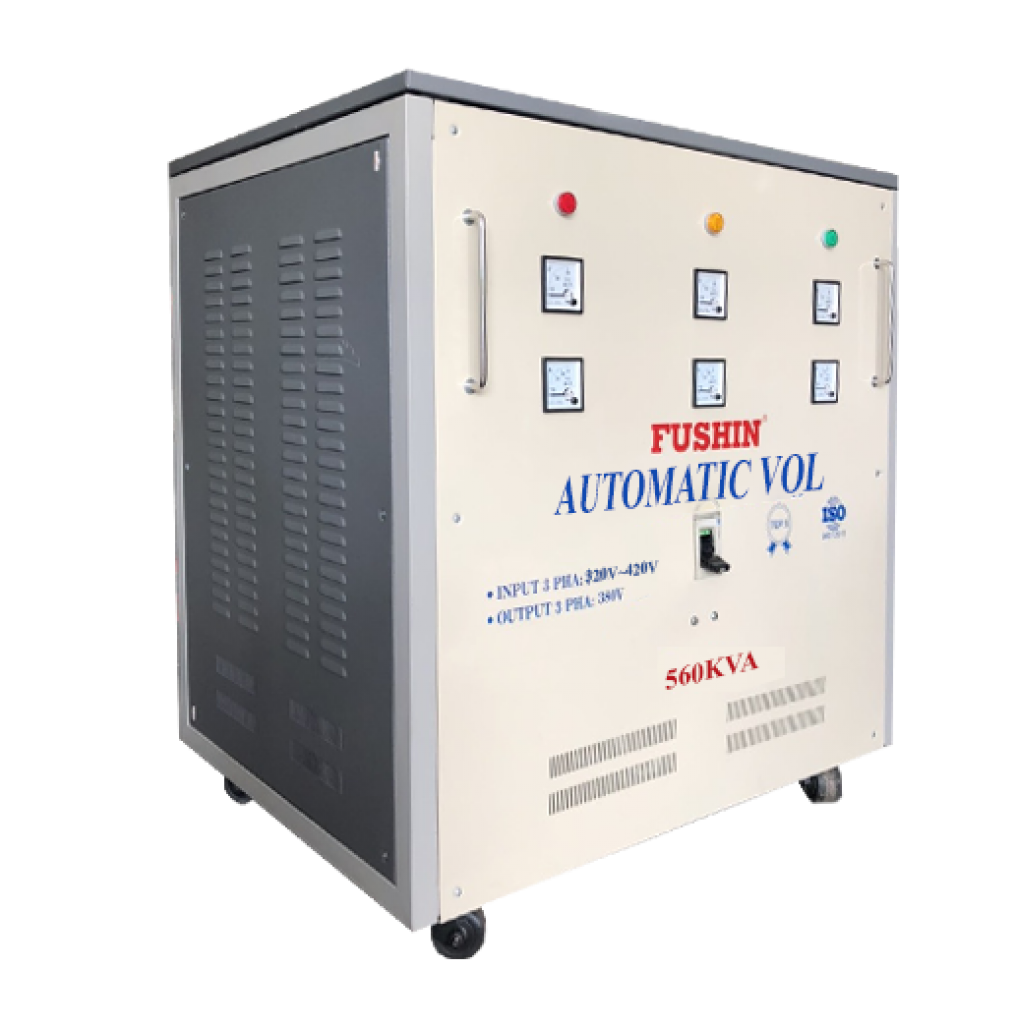 Ổn áp 3 pha dải 320V~420V ra 220V-380V 560KVA Fushin