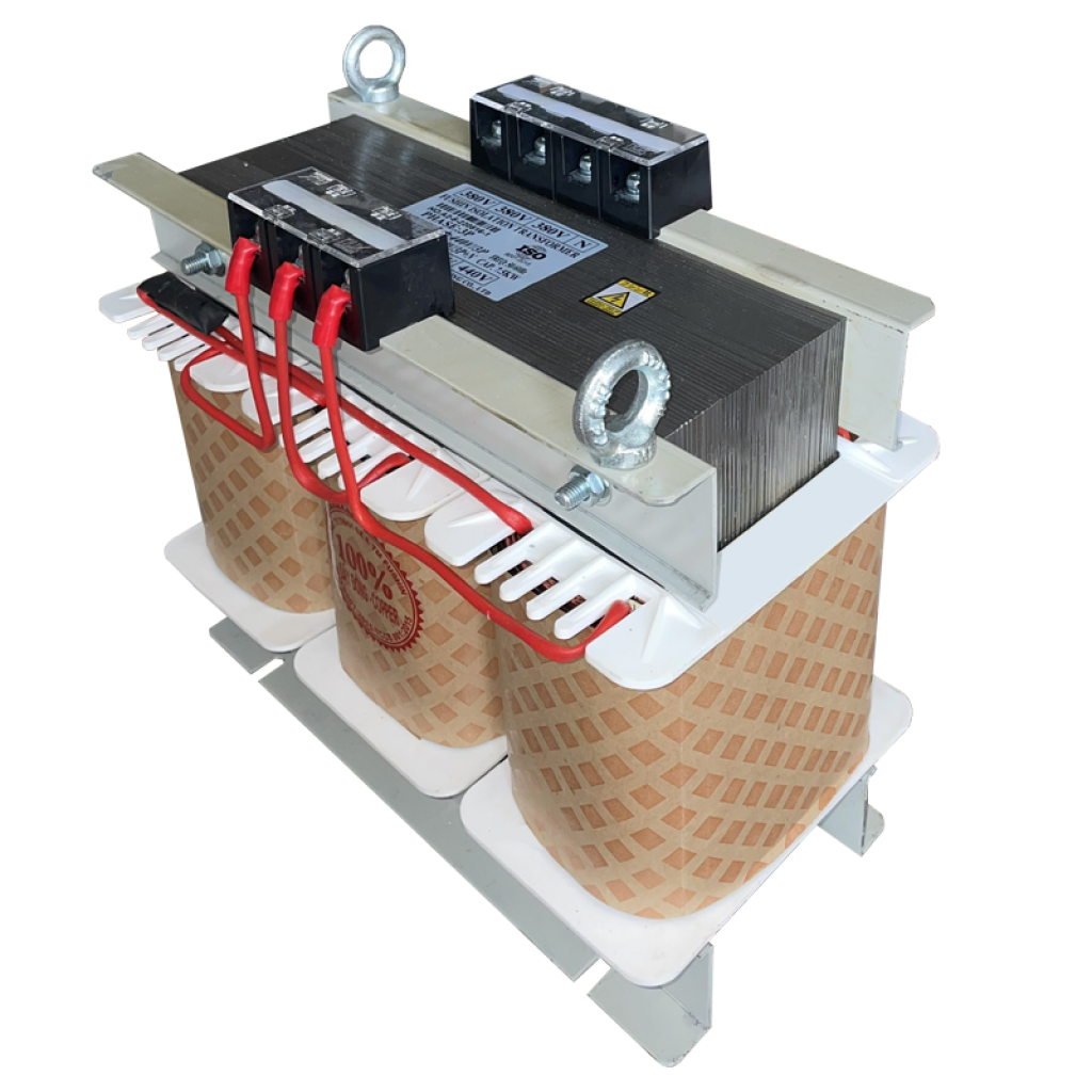 Biến áp trần  ly 3 pha vào 400V/380V - 7.5KVA