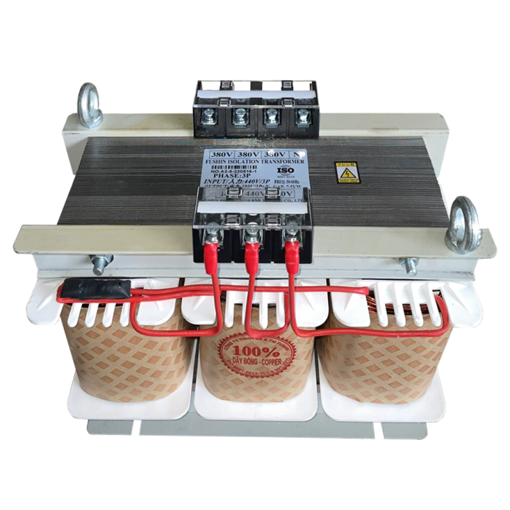 Biến áp trần  ly 3 pha vào 400V/380V - 7.5KVA