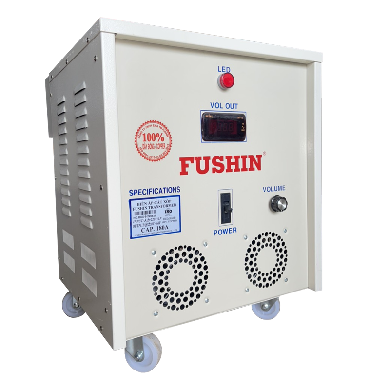 Biến áp cắt xốp vào 220V ra 60A - 180A Fushin