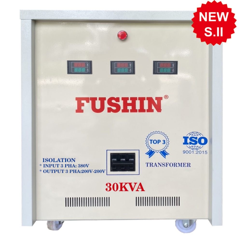 Biến áp cách ly 3pha - 30KVA (S.II) - Thông dụng