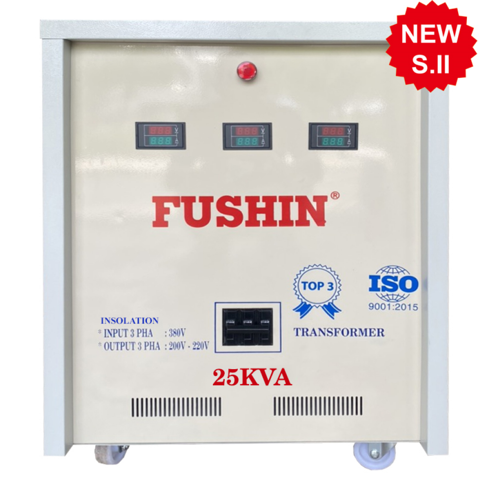 Biến áp cách ly 3pha - 25KVA (S.II) - Thông dụng