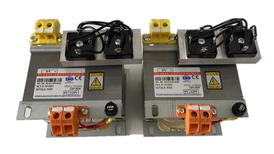 Biến áp cách ly vào 220V ra 9VDC - 350W