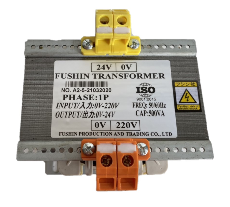 Biến áp cách ly vào 220V ra 24V - 500VA