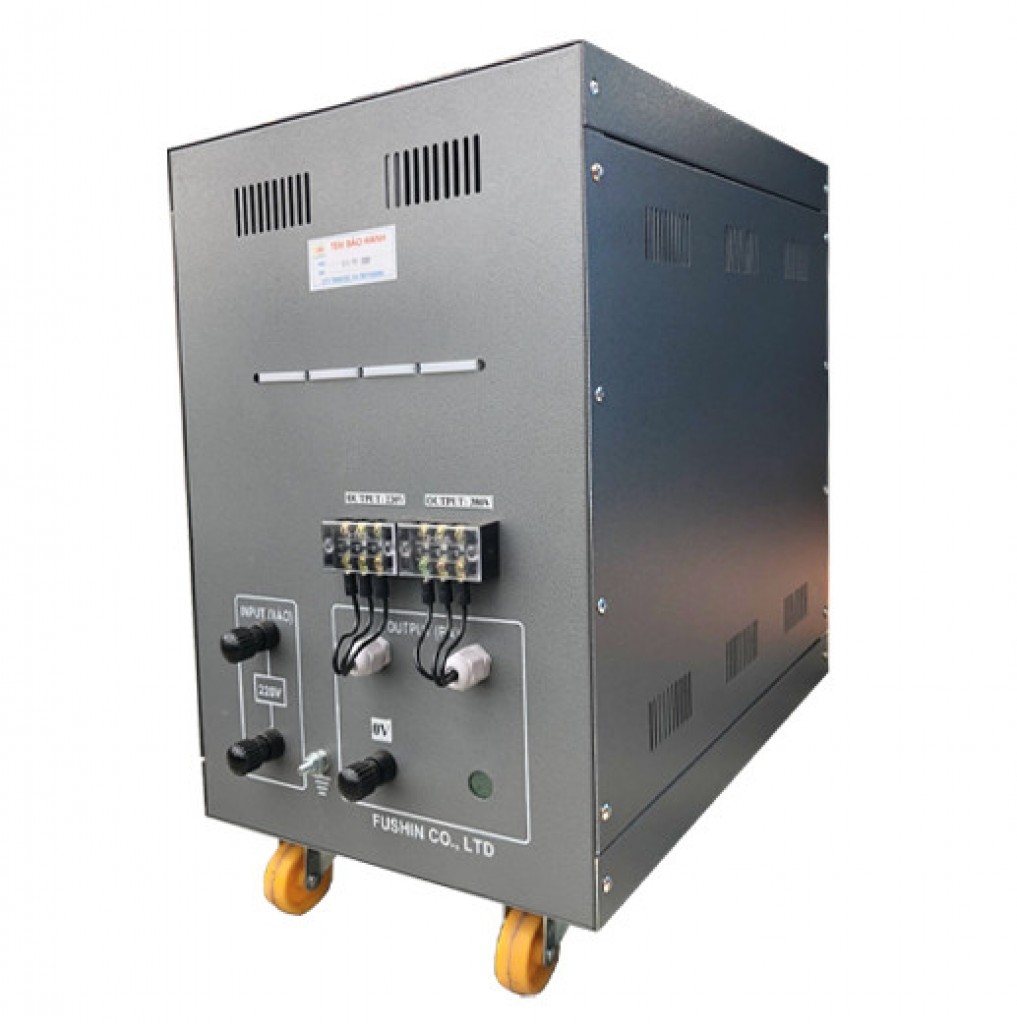 Biến áp 1 pha 220V ra 3 pha 220V/380V - 1HP(380V)