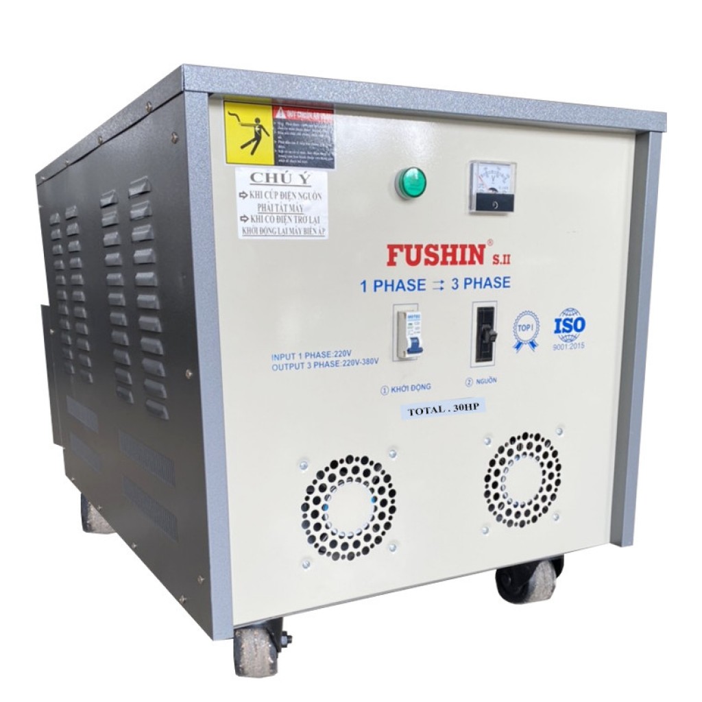 BIẾN ÁP 1PHA 220V RA 3PHA 220V/380V - 30HP(380V)