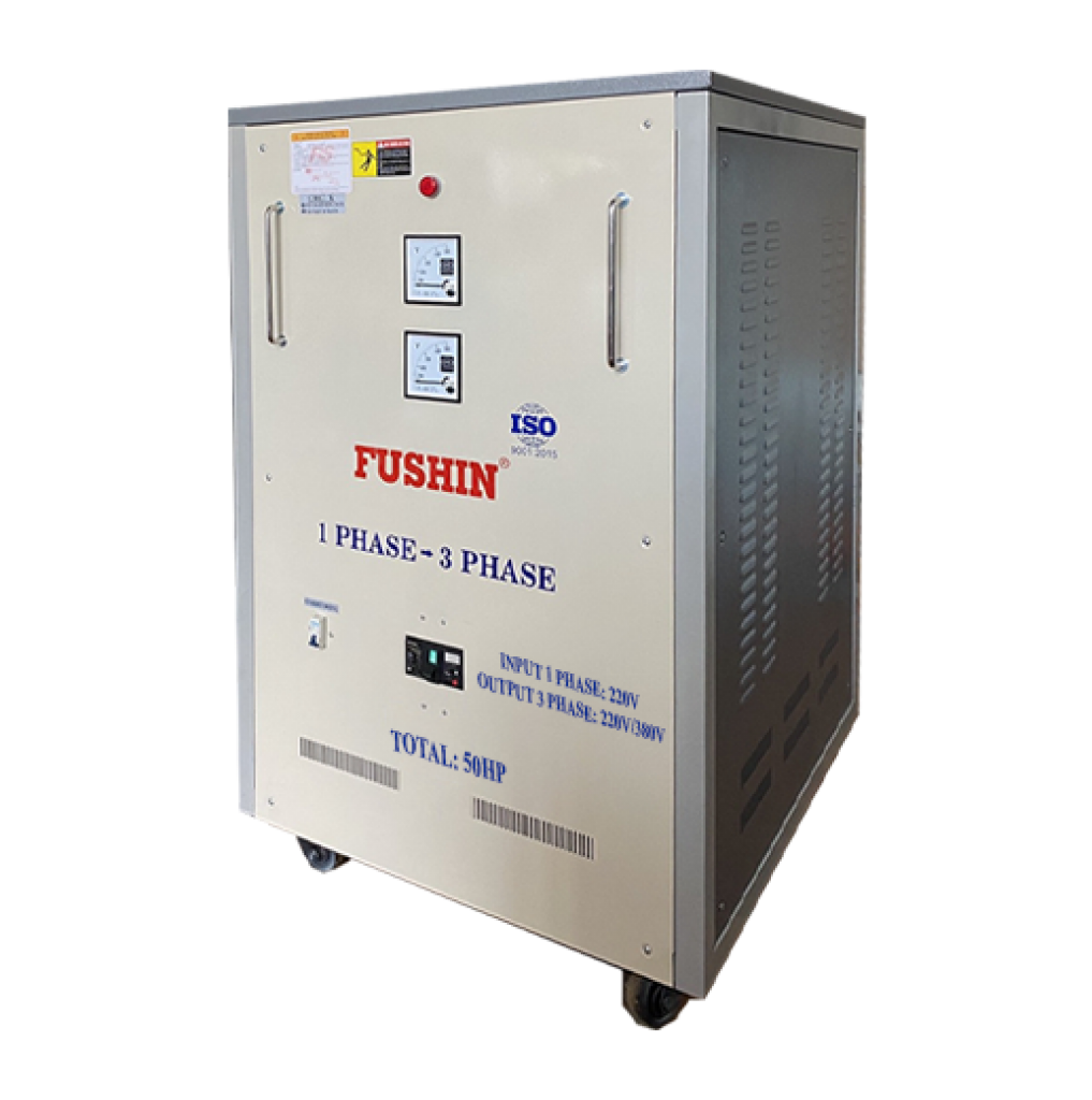 Biến áp 1 pha ra 3 pha 380V-220V 50HP Fushin