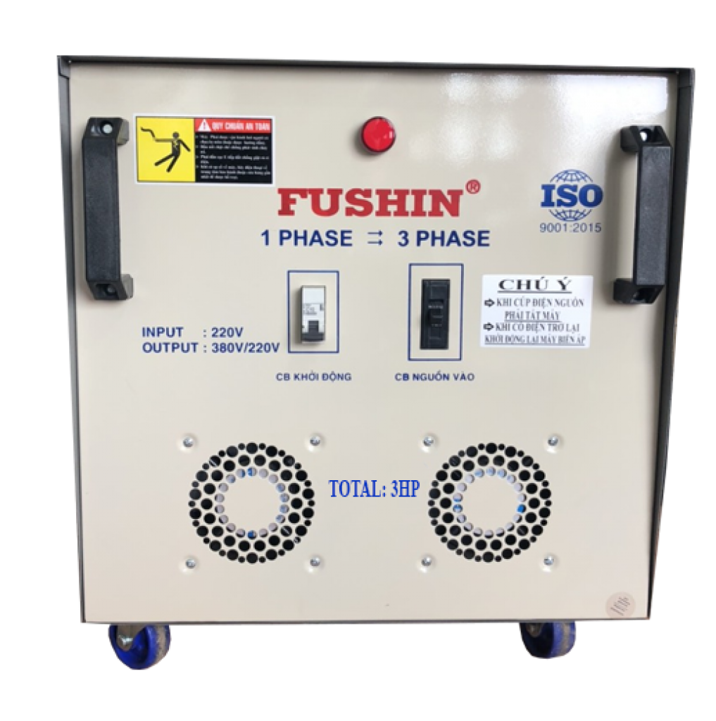 BIẾN ÁP 1PHA RA 3PHA - 3HP(380V)
