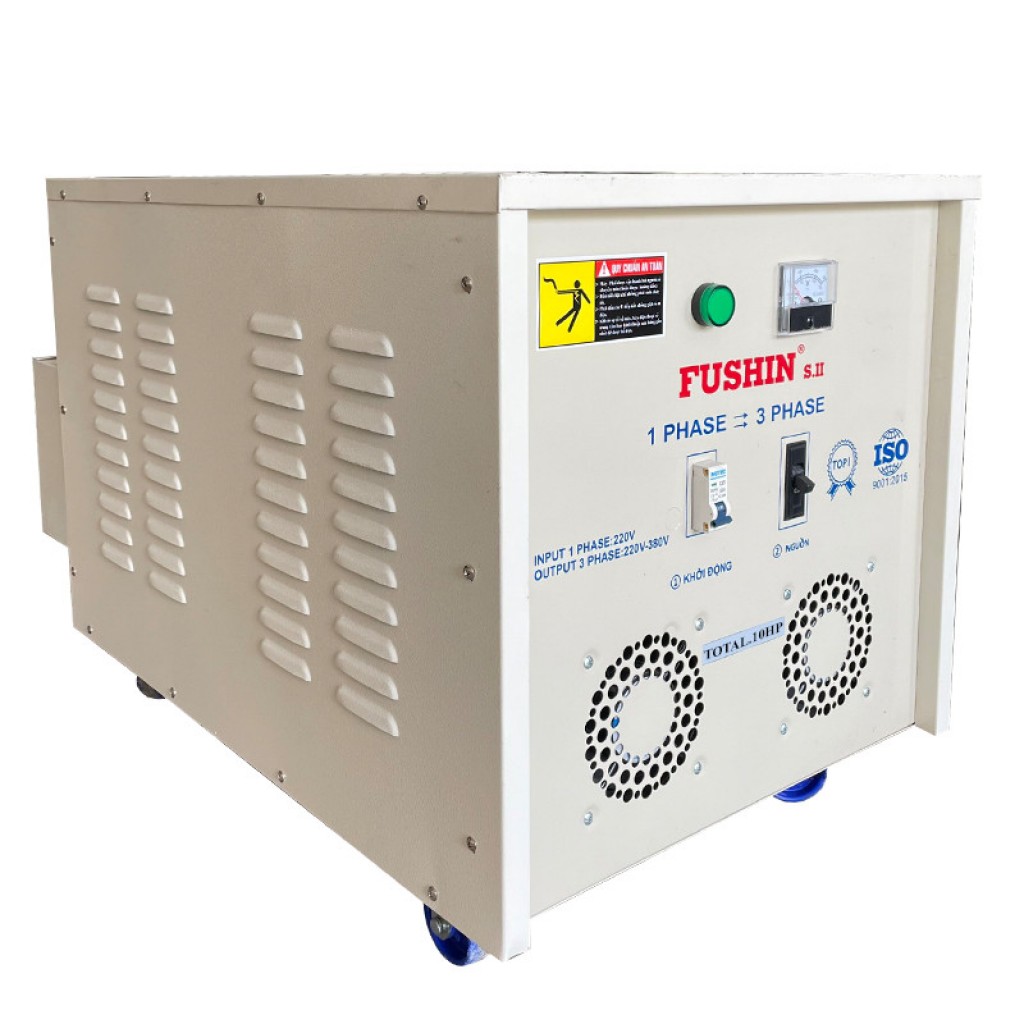 BIẾN ÁP 1PHA 220V RA 3PHA 220V/380V - 10HP(380V)