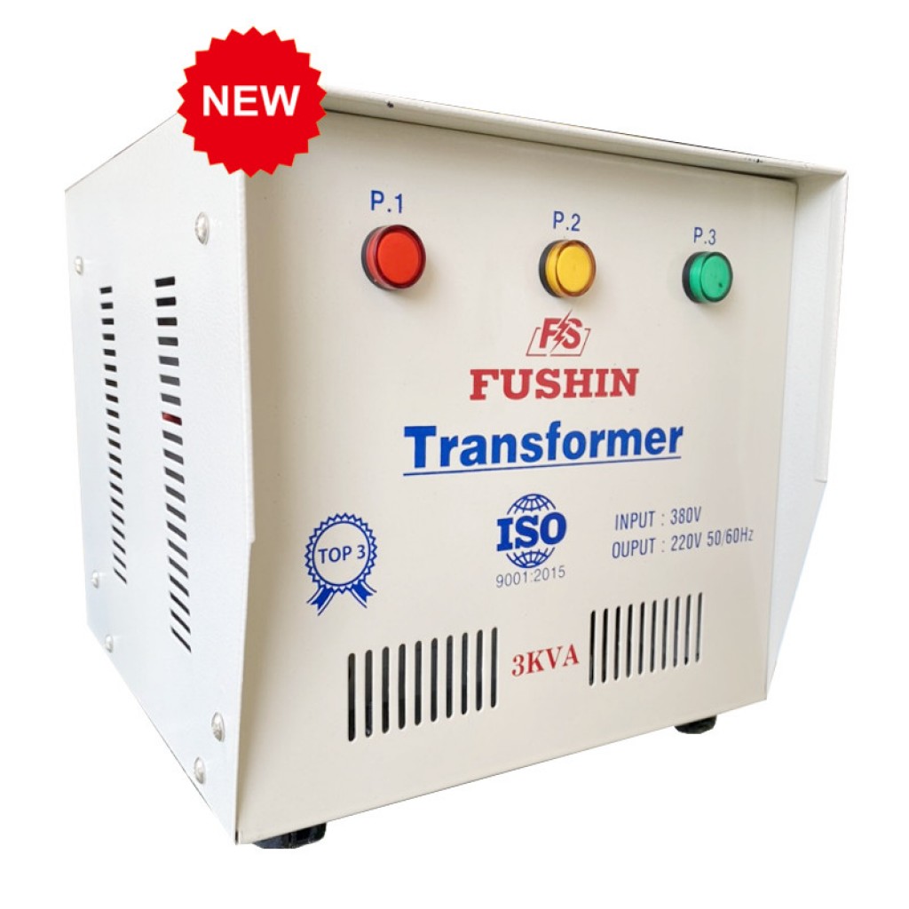 Biến áp tự ngẫu 3pha vào 380v ra 220v - 3KVA Fushin (S.II)
