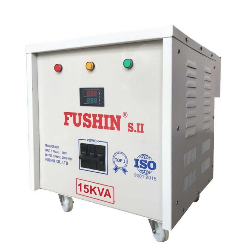 Biến áp tự ngẫu 3pha vào 380v ra 220v - 15KVA (S..II)