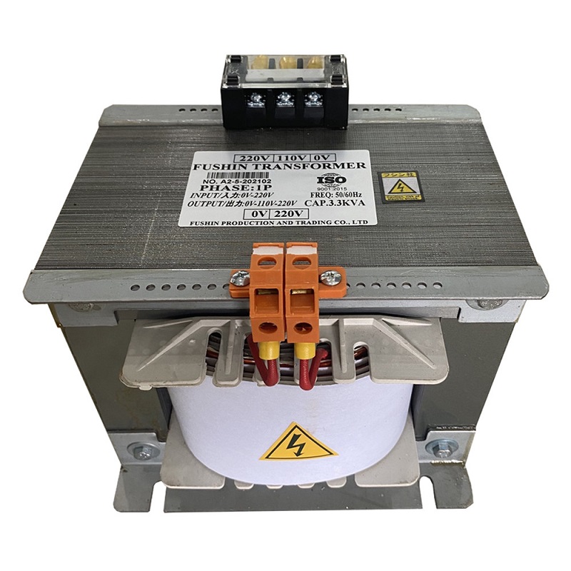 Biến áp cách ly vào 220V ra 110V/220V - 3.3KVA