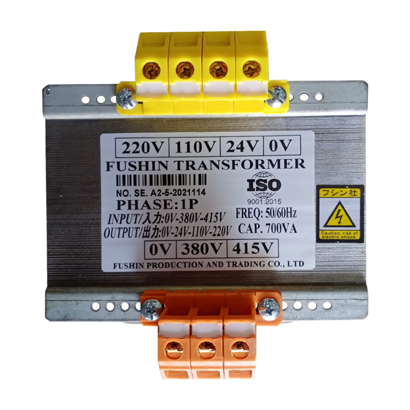 Biến áp cách ly vào 380V/415V ra 24V/110V/220V - 700VA 