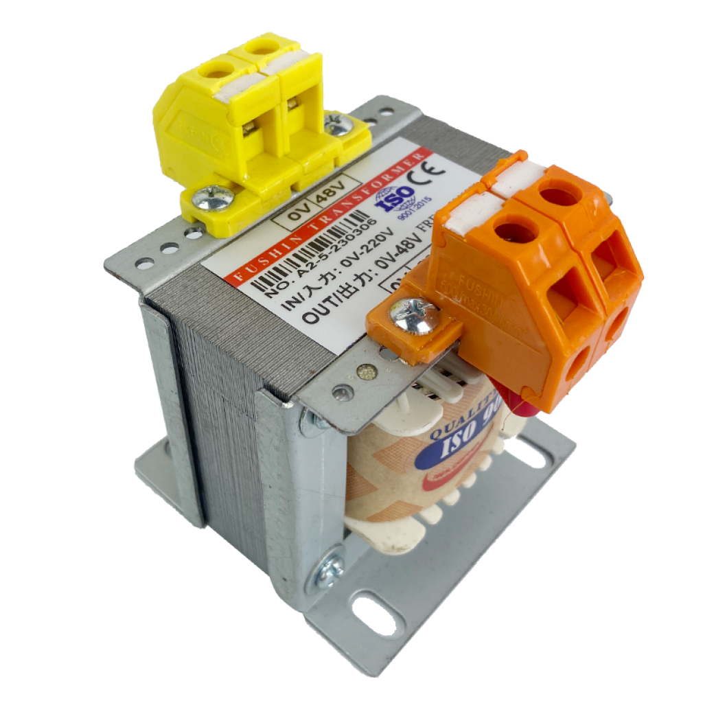 Biến áp cách ly vào 220V ra 48V 100VA Fushin