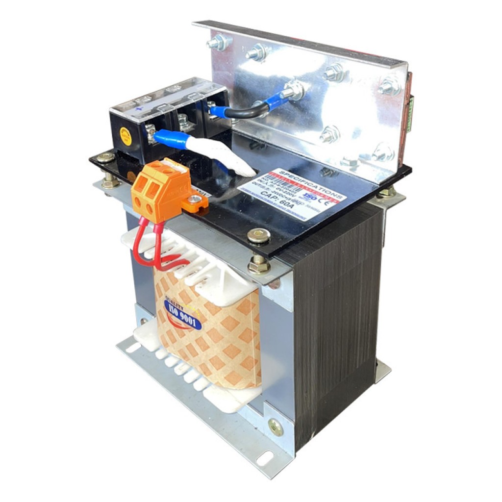 Biến áp đổi nguồn 220V ra 24VDC - 60A