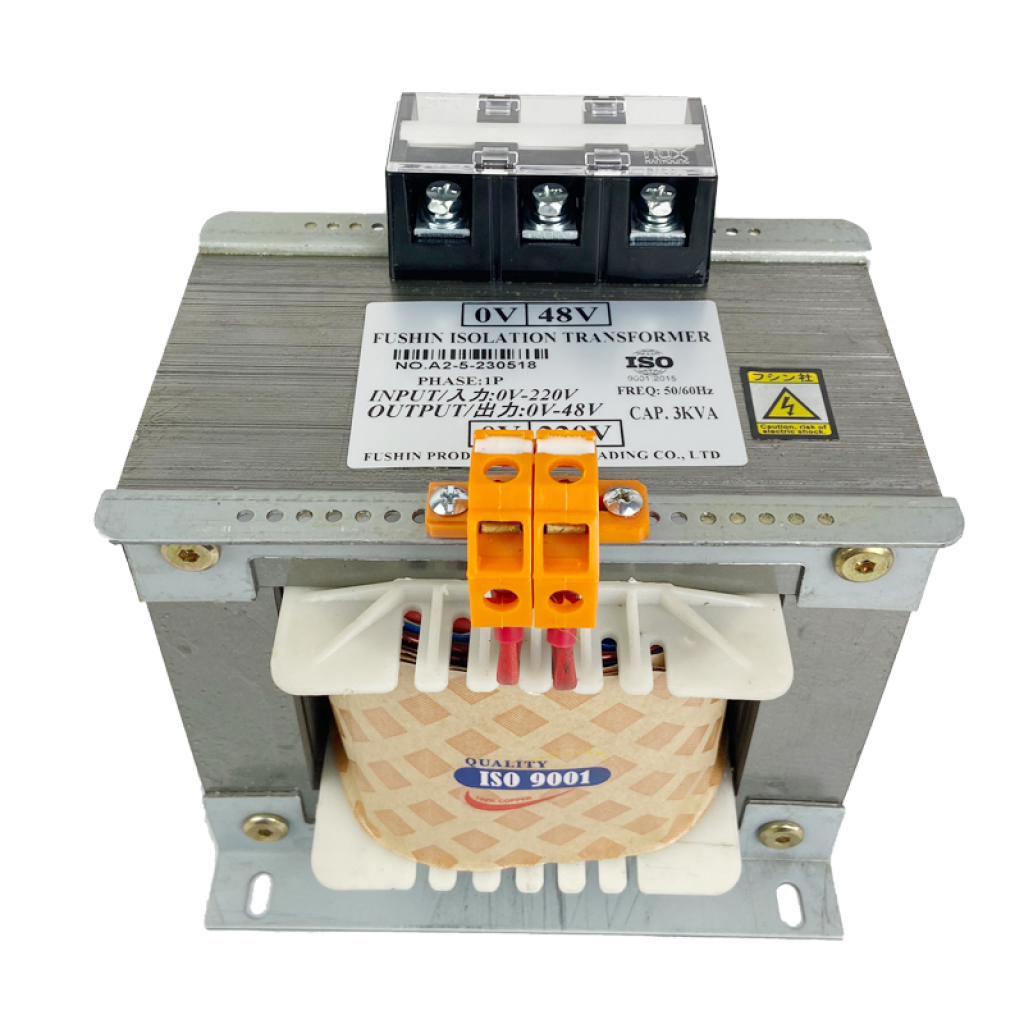 Biến áp cách ly vào 220V ra 48V 3KVA Fushin