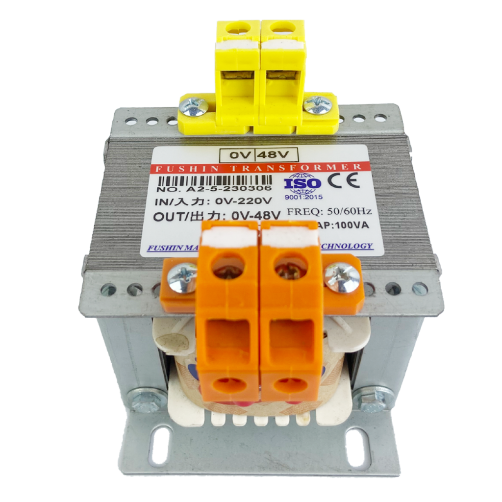 Biến áp cách ly vào 220V ra 48V 100VA Fushin