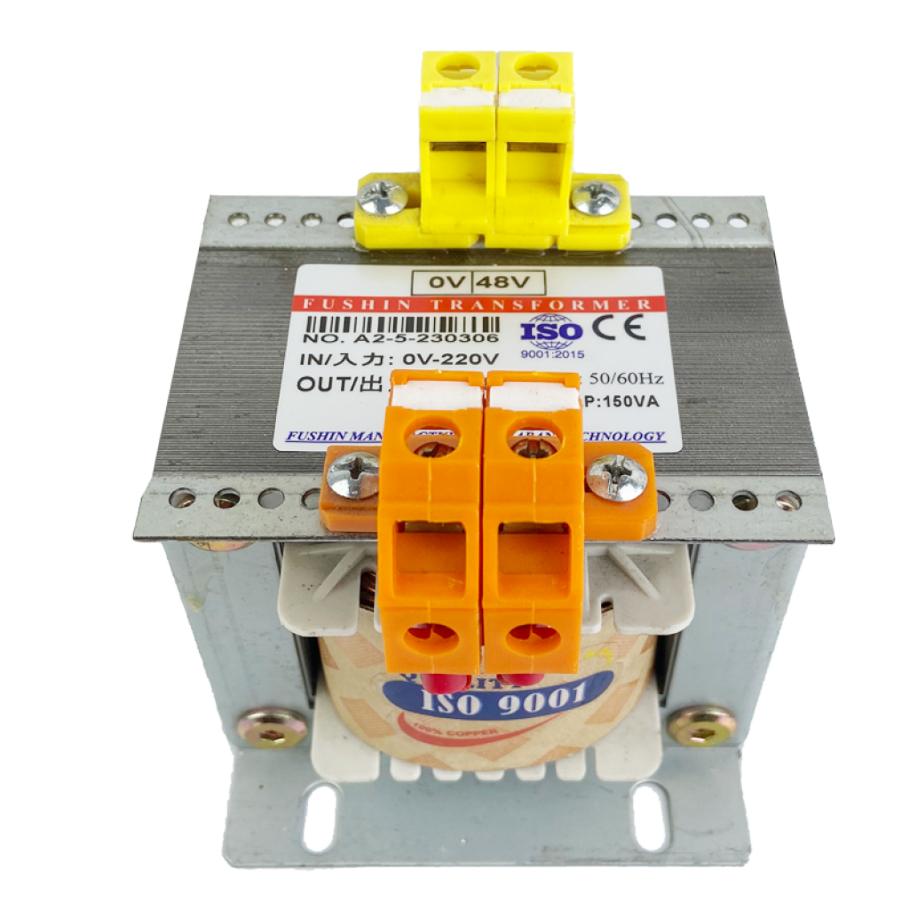 Biến áp cách ly vào 220V ra 48V 150VA Fushin