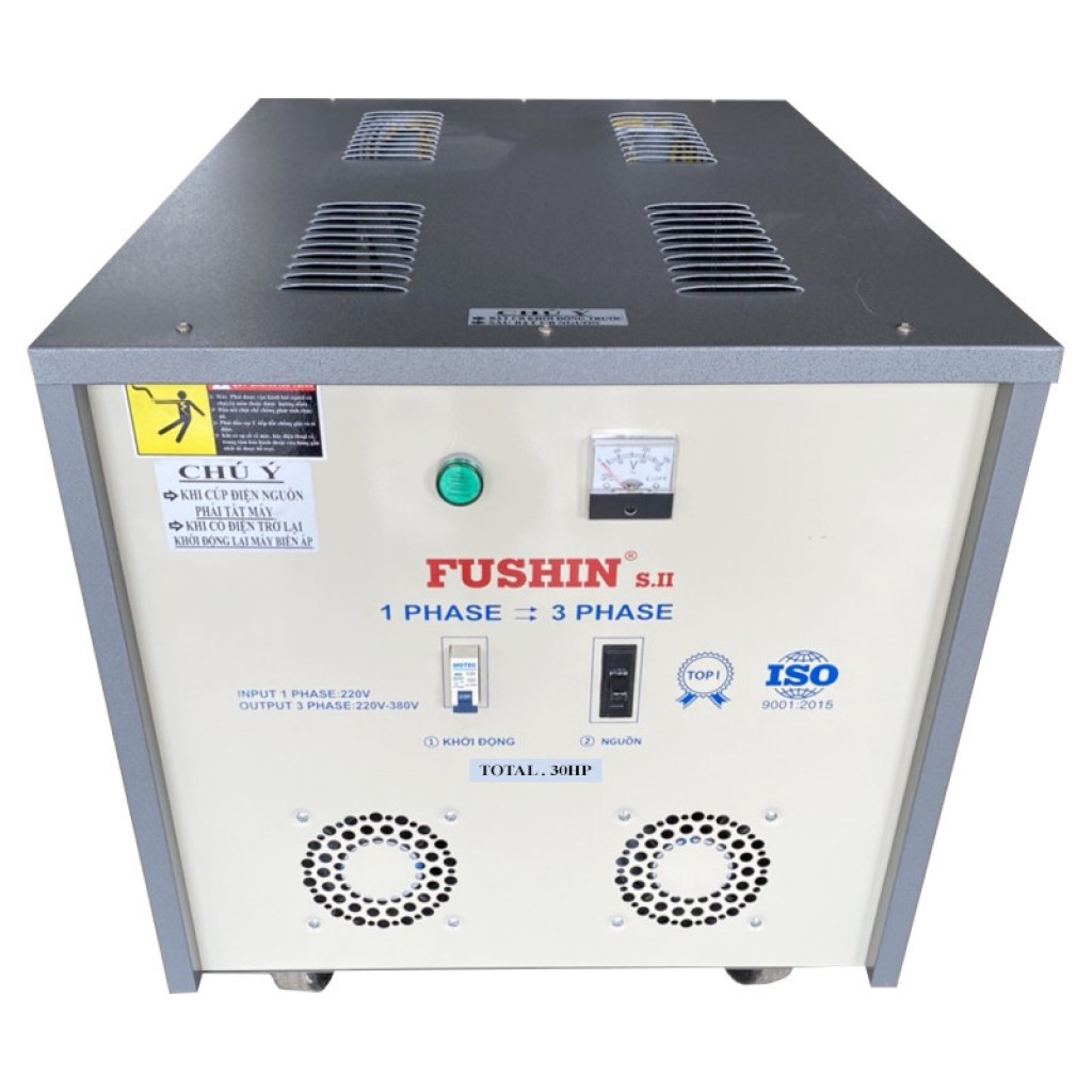BIẾN ÁP 1PHA 220V RA 3PHA 220V/380V - 30HP(380V)