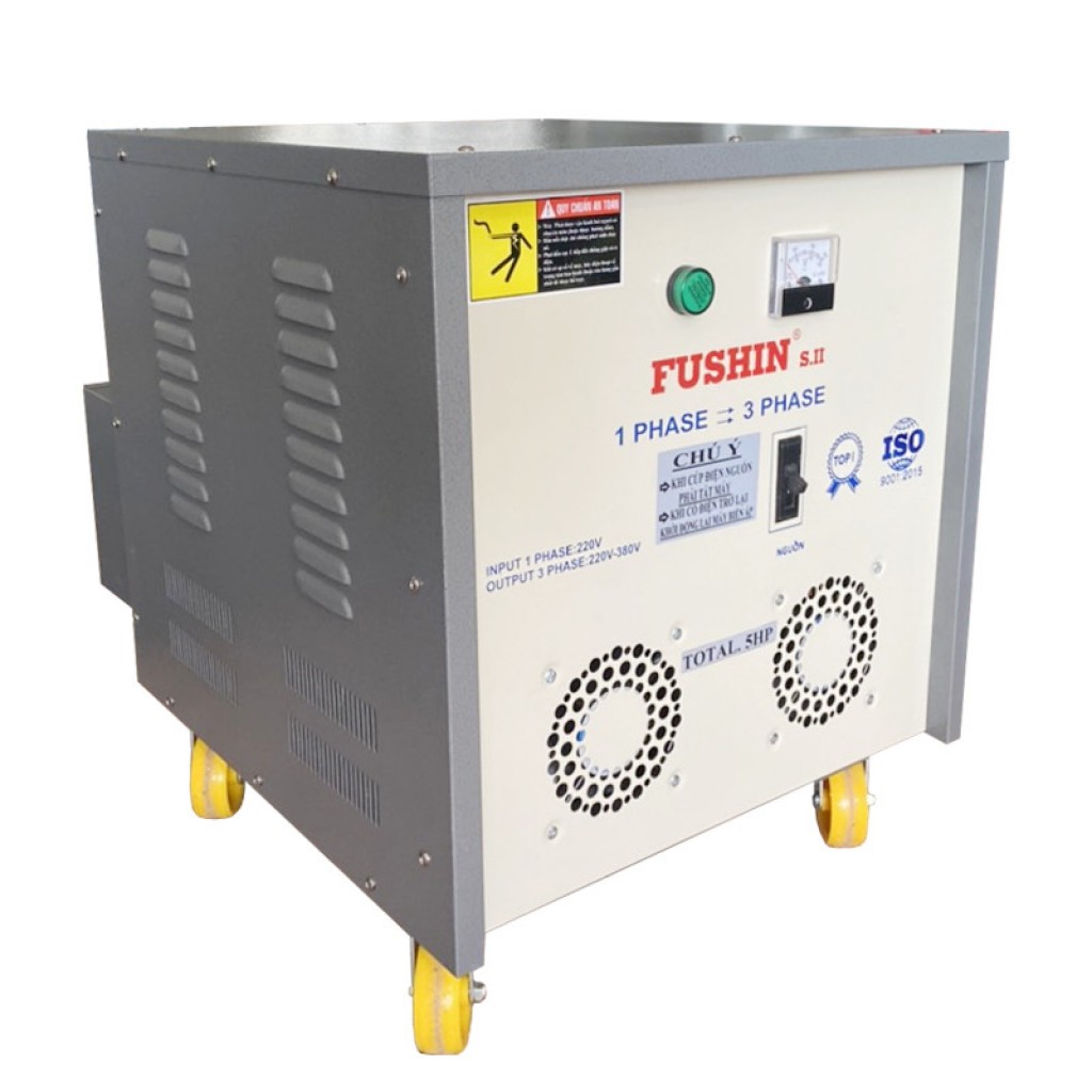 BIẾN ÁP 1PHA 220V RA 3PHA 220V/380V - 5HP(380V)