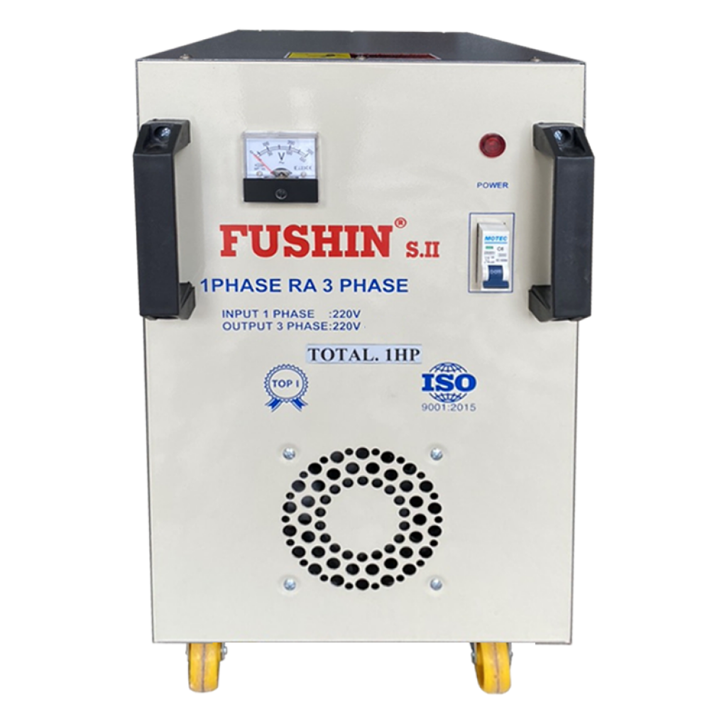 Biến áp 1 pha ra 3 pha 220V 1HP Fushin