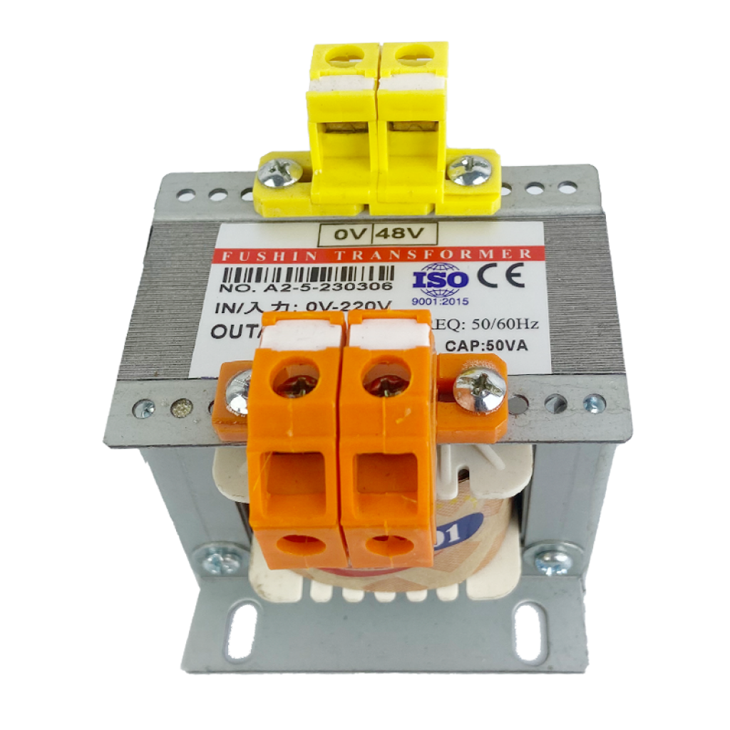 Biến áp cách ly vào 220V ra 48V 50VA Fushin