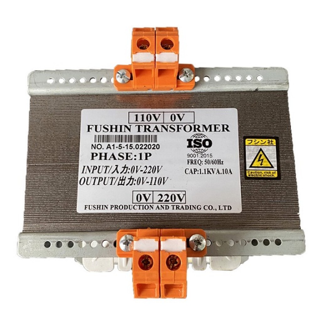 Biến áp tự ngẫu vào 220V ra 110V -10A(1.1KVA)