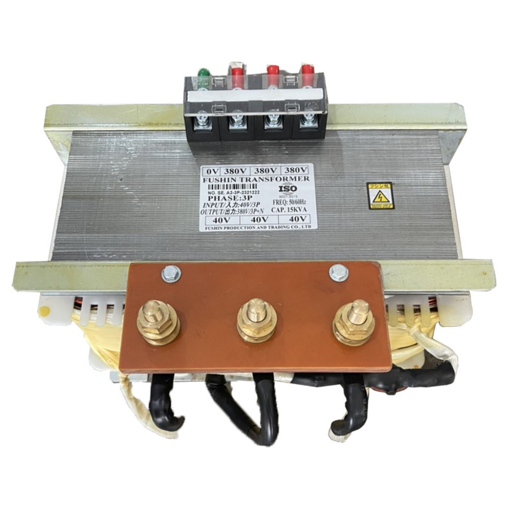 Biến áp trần cách ly 3pha vào 40V ra 380V - 15KVA