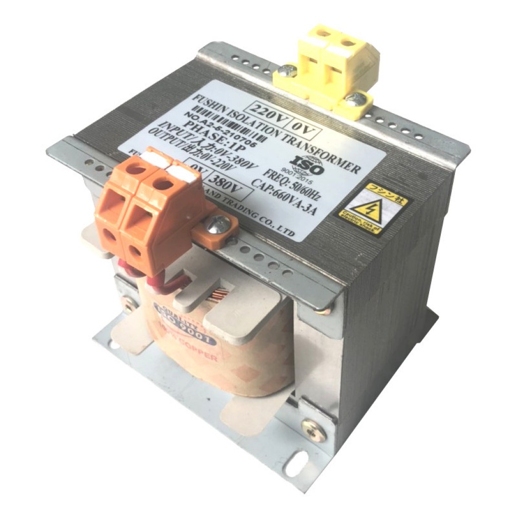 Biến áp cách ly 380V/220V - 660VA (3A)