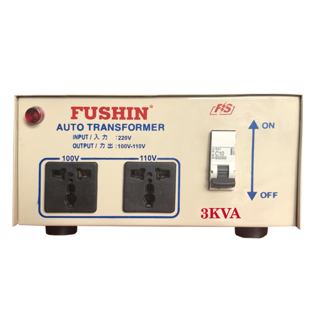 Biến áp tự ngẫu 1P 220V/110V 3KVA-Dây Đồng
