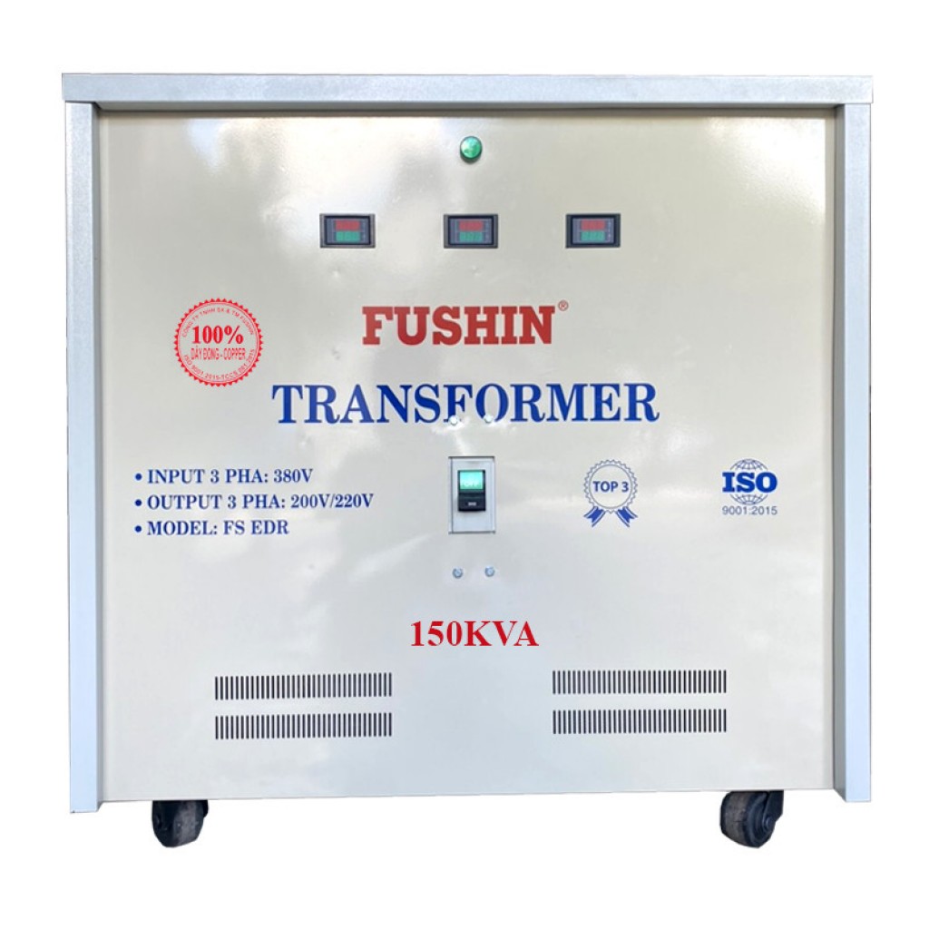Biến áp tự ngẫu 3pha - 150KVA (S.II) - 100% dây đồng