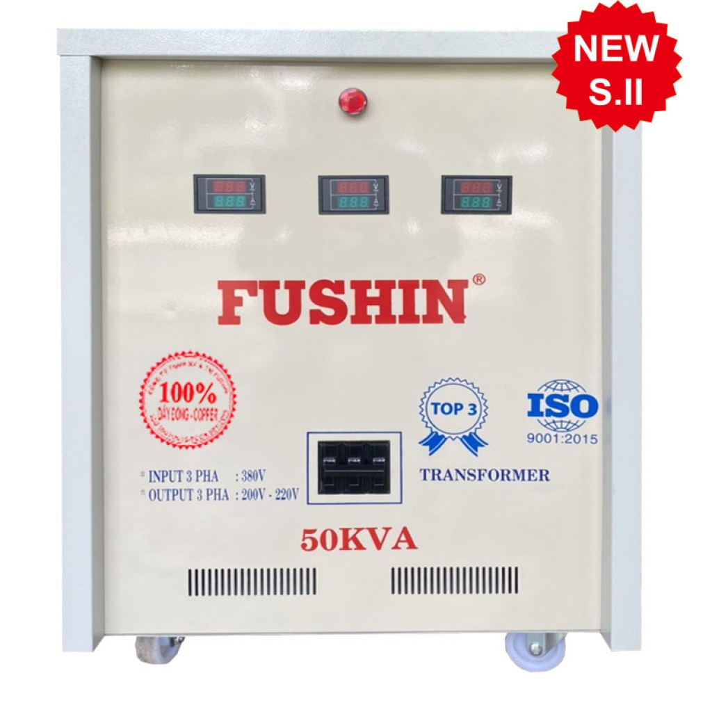 Biến áp tự ngẫu 3pha - 50KVA (S..II) - 100% dây đồng
