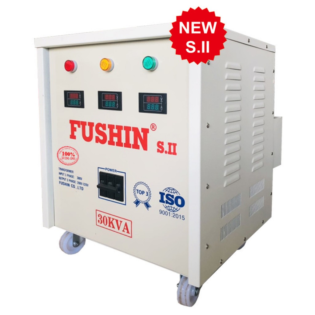 Biến áp tự ngẫu 3pha - 30KVA (S..II) - 100% dây đồng