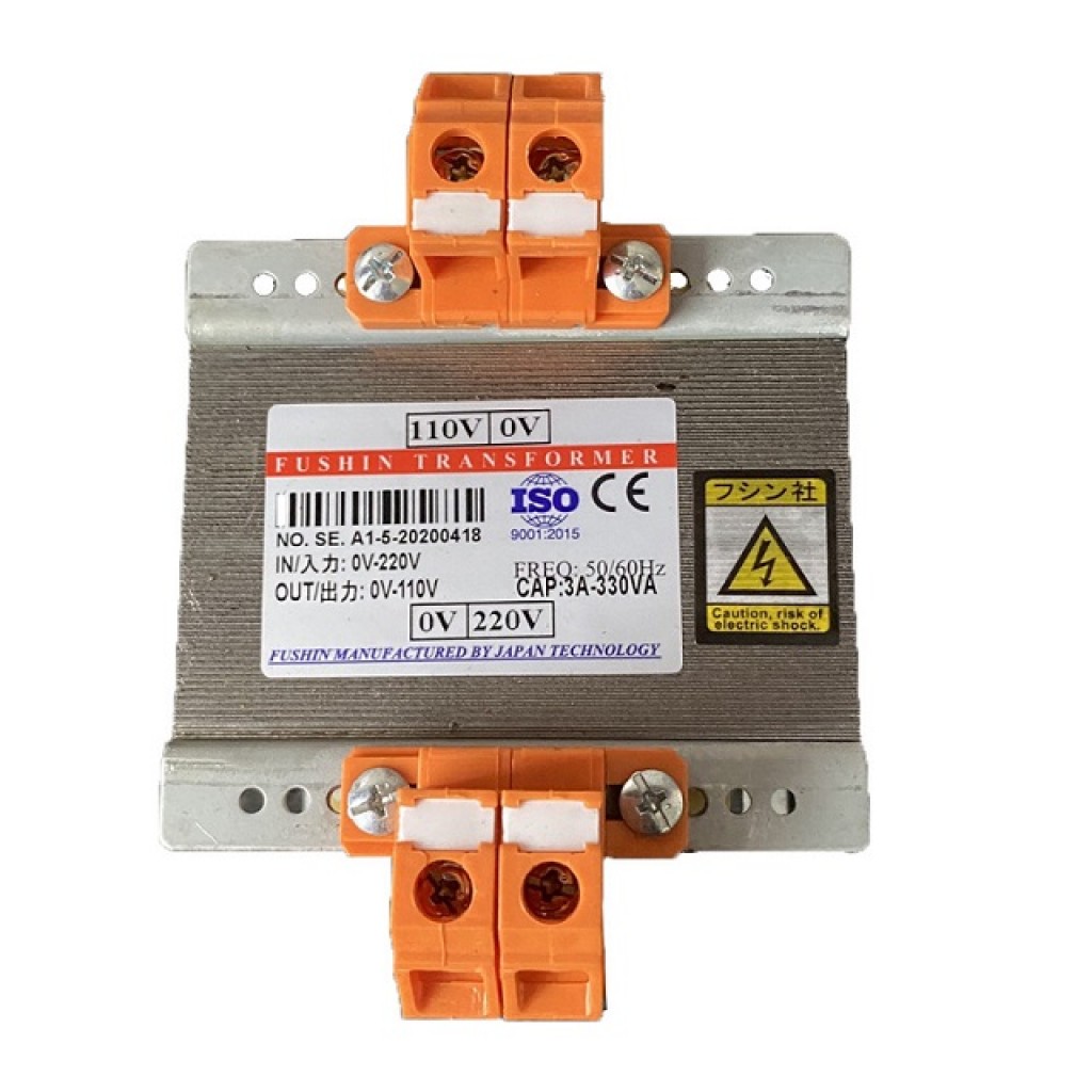 Biến áp tự ngẫu vào 220V ra 110V -3A(330VA)