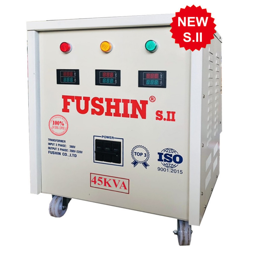 Biến áp tự ngẫu 3pha - 45KVA (S..II) - 100% dây đồng