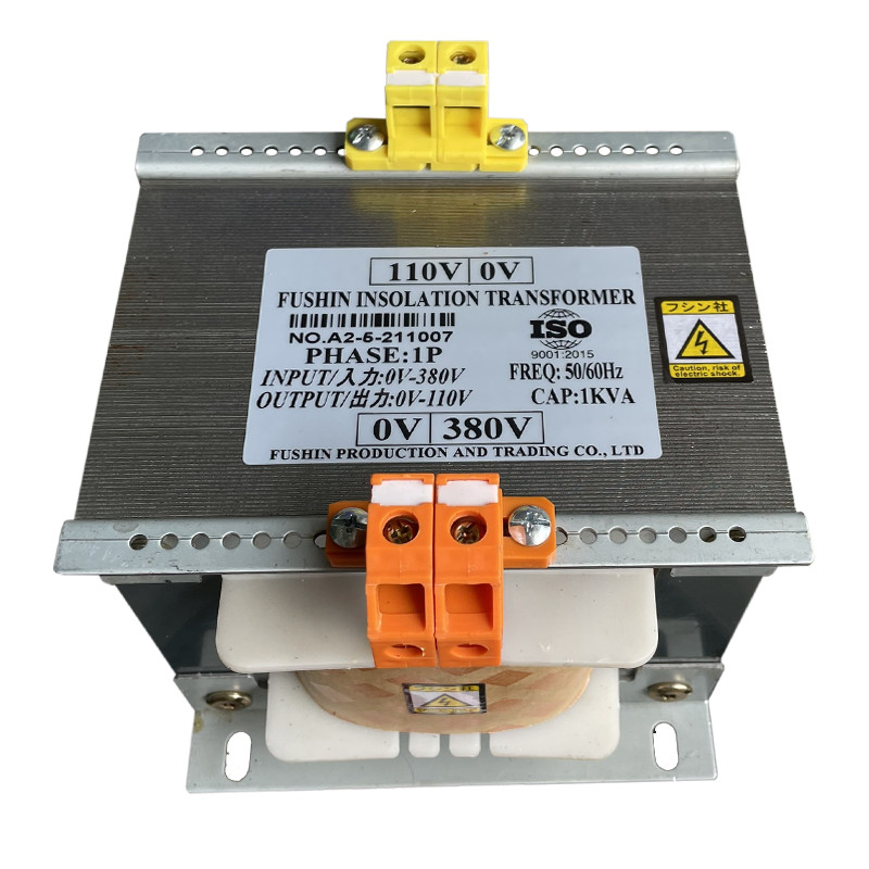 Biến áp cách ly vào 380V ra 110V - 1KVA