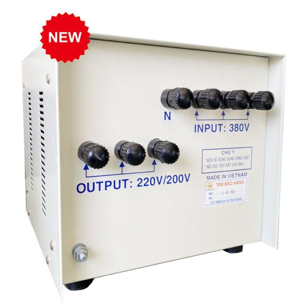 Biến áp tự ngẫu 3pha vào 380v ra 220v - 3KVA Fushin (S.II)