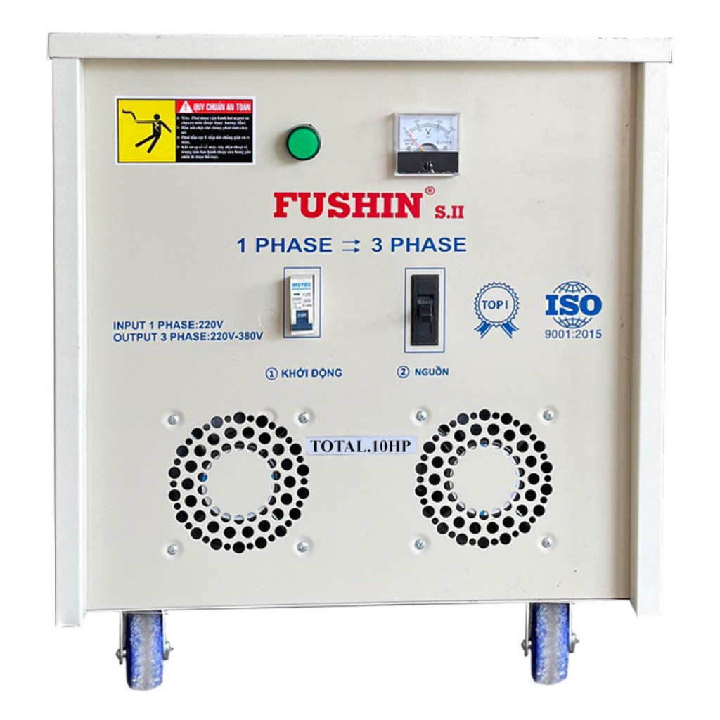 BIẾN ÁP 1PHA 220V RA 3PHA 220V/380V - 10HP(380V)