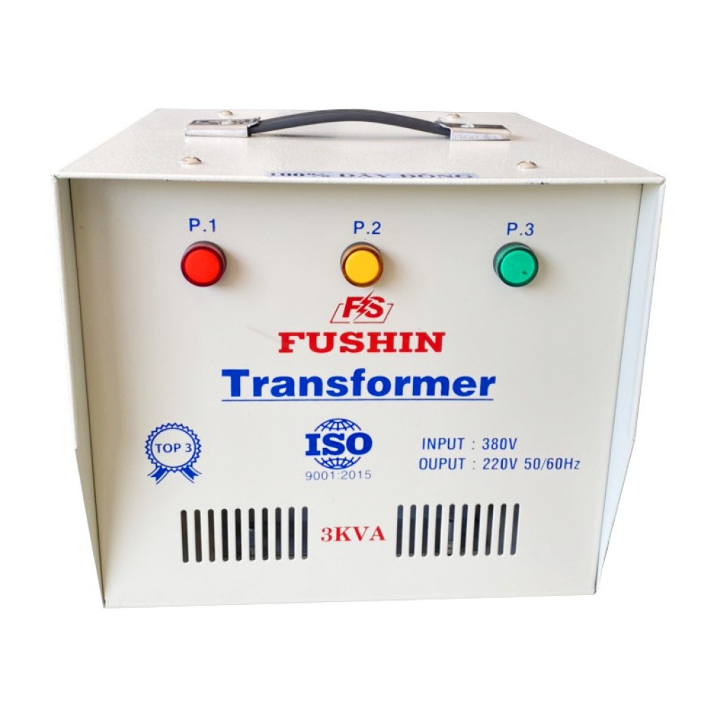 Biến áp tự ngẫu 3pha vào 380v ra 220v - 3KVA Fushin (S.II)