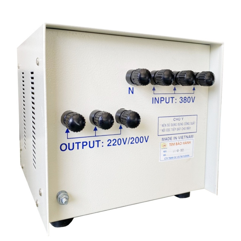 Biến áp tự ngẫu 3pha vào 380v ra 220v - 3KVA Fushin (S.II)