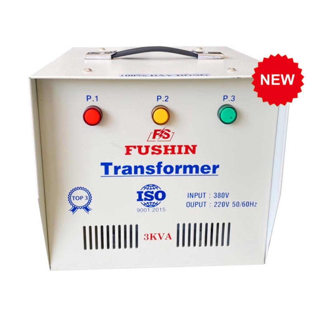 Biến áp tự ngẫu 3pha vào 380v ra 220v - 3KVA Fushin (S.II)