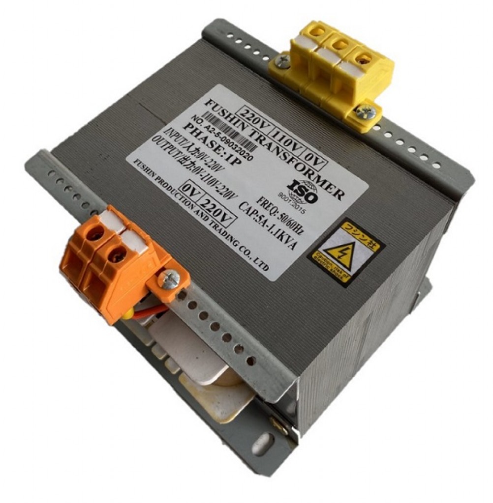 Biến áp cách ly vào 220V ra 220V 110V - 5A (1.1KVA)